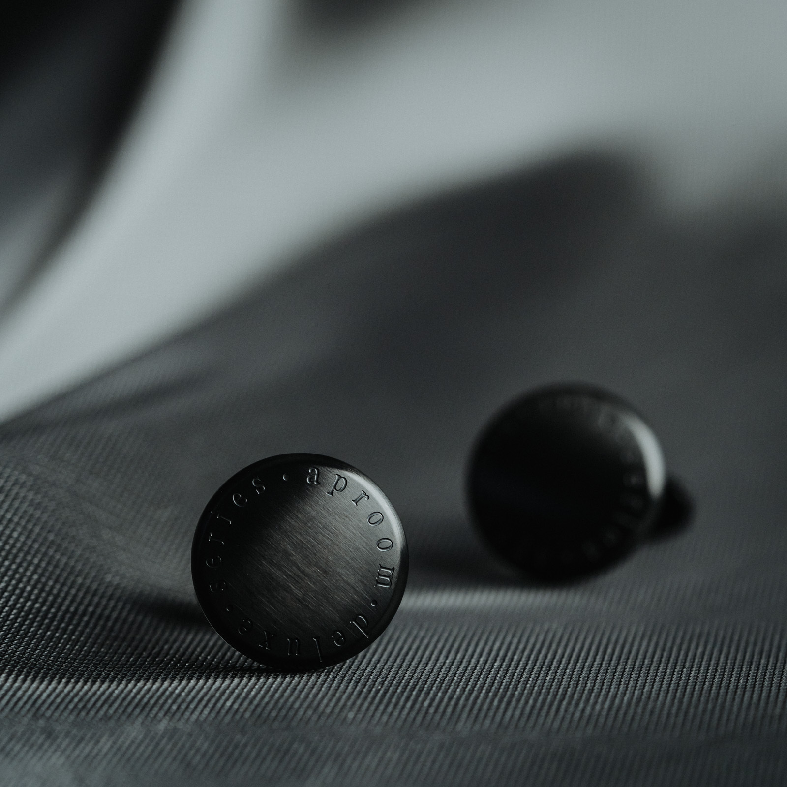 Men’s Black Steel Cufflinks - Image 2