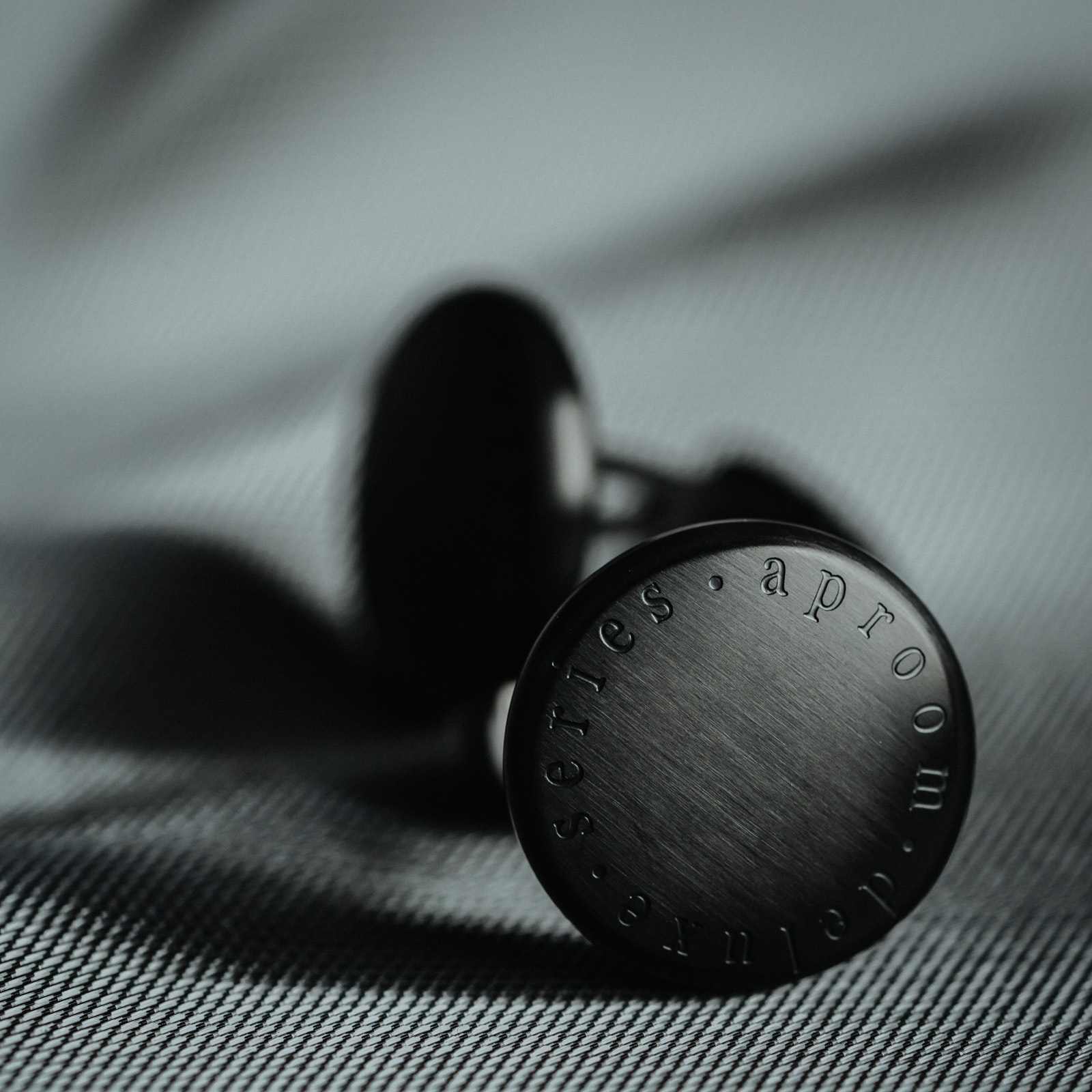 Men’s Black Steel Cufflinks - Image 5