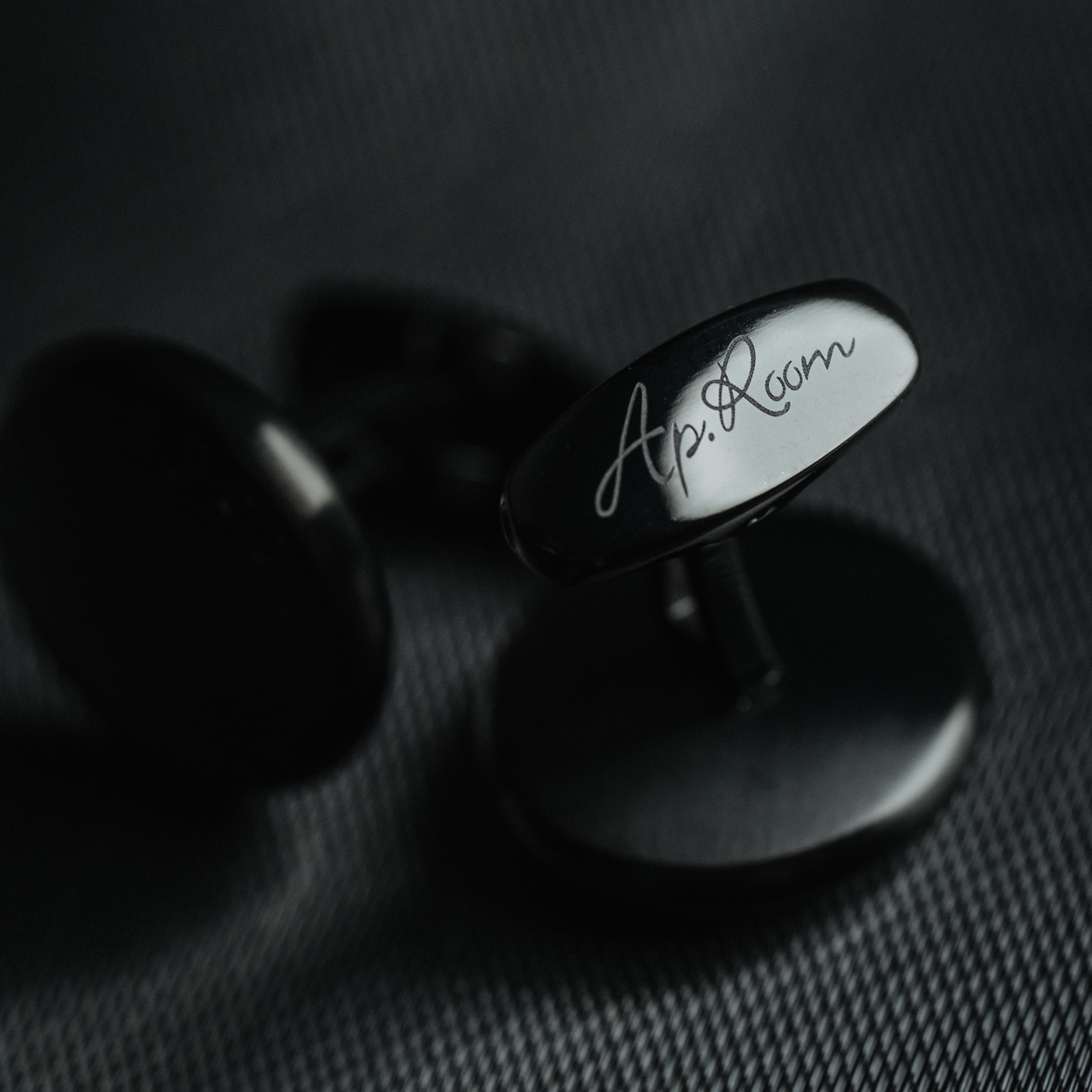 Men’s Black Steel Cufflinks - Image 4