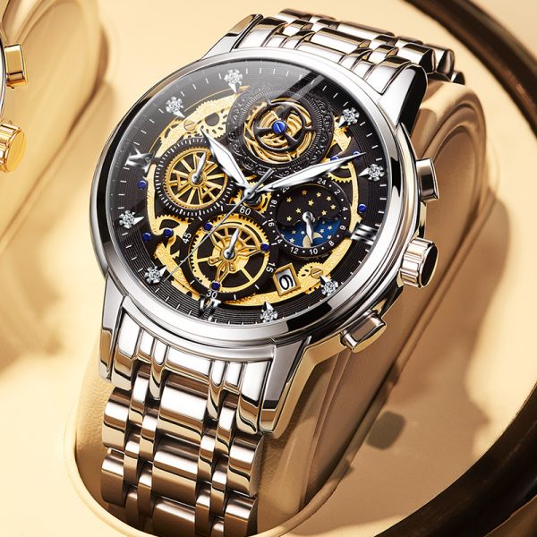 Men’s Stainless Steel Quartz Watch