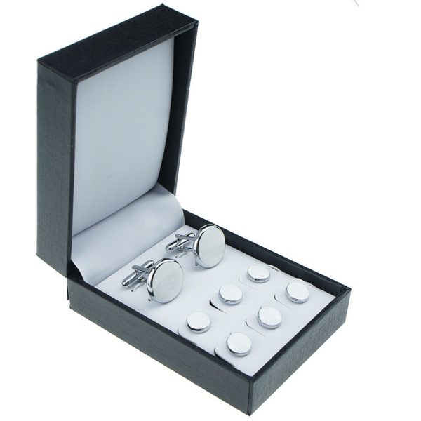 Round Oil-Drip French Cufflinks