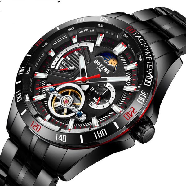 Men’s Automatic Moon Phase Sports Watch