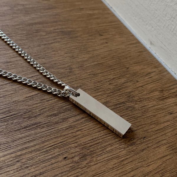 Titanium Steel Geometric Pendant Necklace