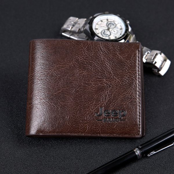 Men’s Short PU Leather Wallet