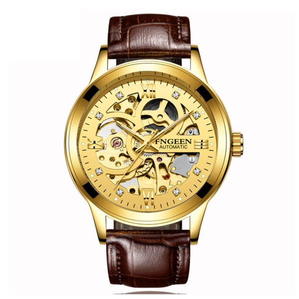 Men’s Luminous Stainless Steel Mechanical Watch