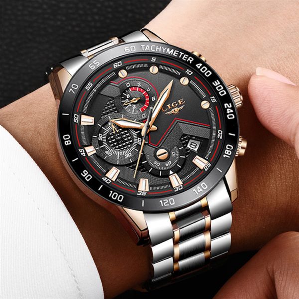 Men’s Multifunctional Stainless Steel Business Watch