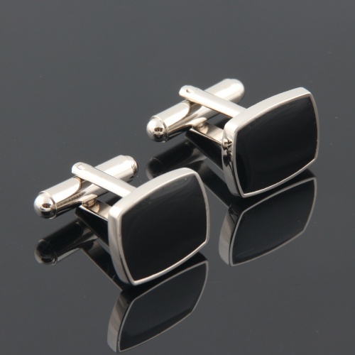 High-Quality Black French Cufflinks