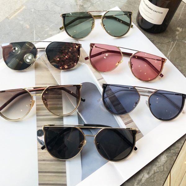 Vintage Star Cut-Edge Frame Sunglasses