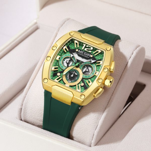 Men’s Wine Barrel Multi-Function Sports Watch