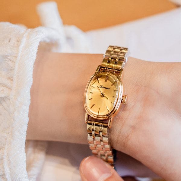 Women’s Oval Antique Steel Watch