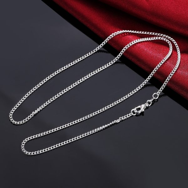European and American 2 mm Side-Chain Necklace