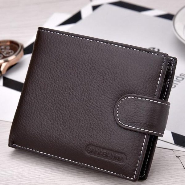 Men’s Genuine Leather Short Wallet