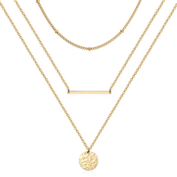 14K Gold-Plated Layered Choker Necklace