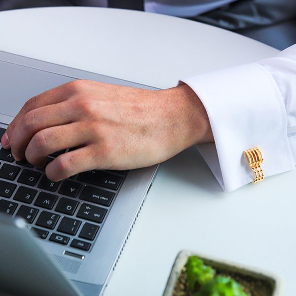 Large Chain Shirt Cufflinks
