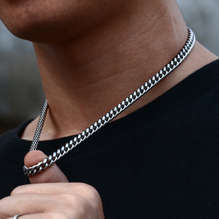 8 mm Polished Round-Link Necklace - Image 2