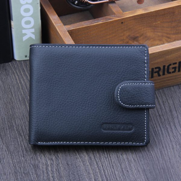 Men’s Genuine Leather Vintage Short Wallet