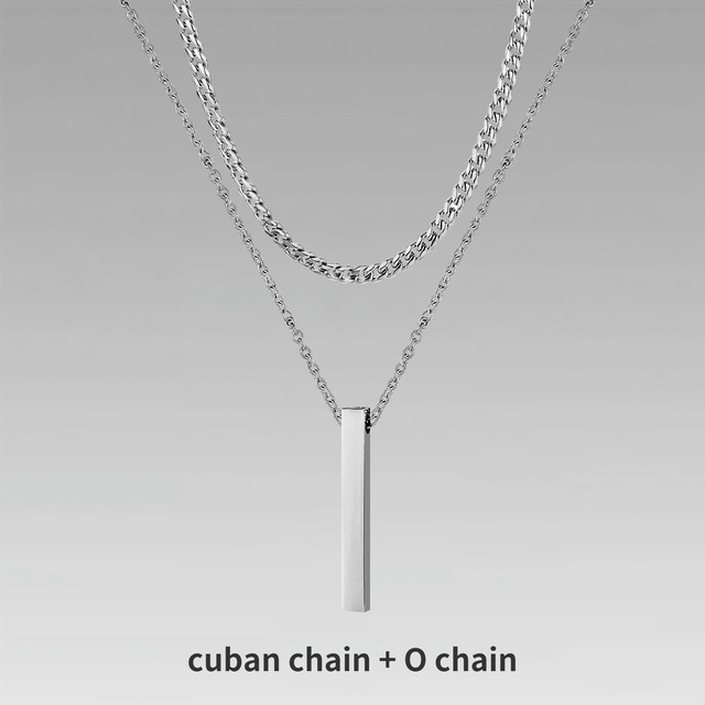 Men’s Alloy Crystal Necklace - Image 3