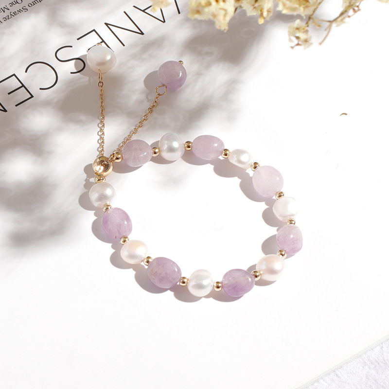 Pearl Crystal Slider Bracelet - Image 5