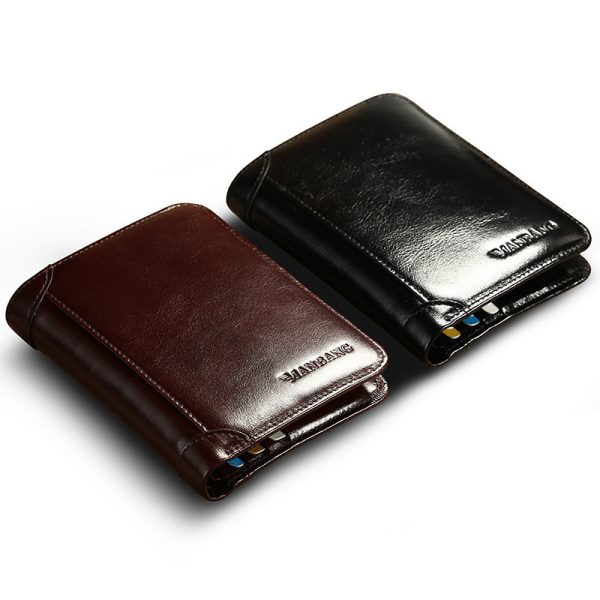 First-Layer Cowhide Leather Wallet