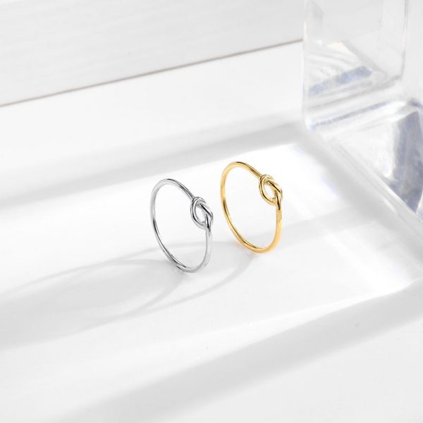 Simple Curved Titanium Steel Ring