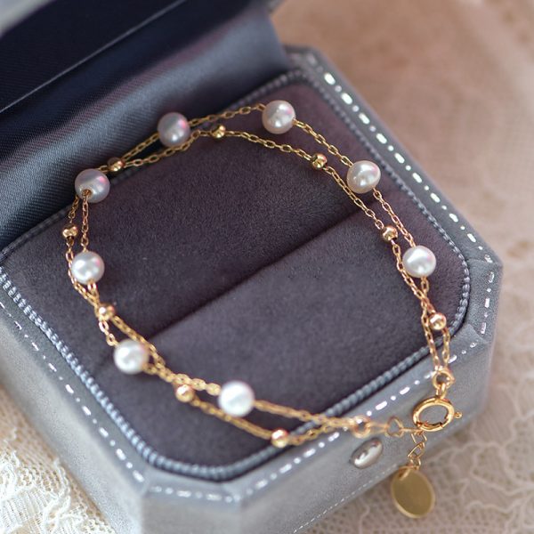 Women’s Double-Layer Freshwater Pearl Bracelet