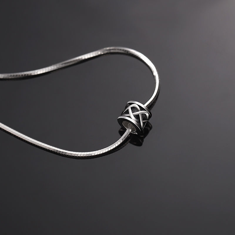 925 Silver Interwoven Pendant Necklace - Image 4