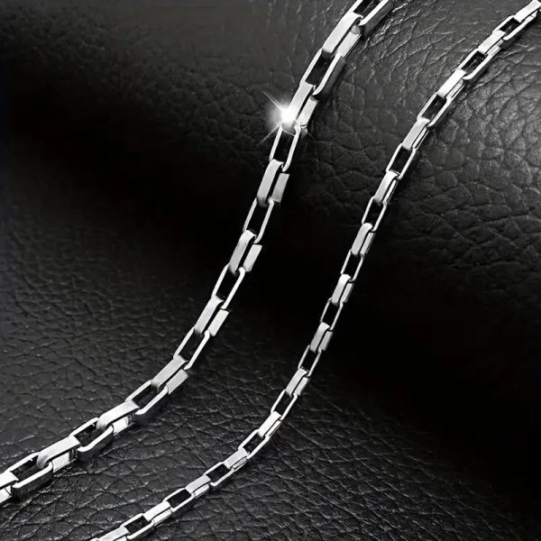 3 mm Titanium Steel Box Chain Necklace