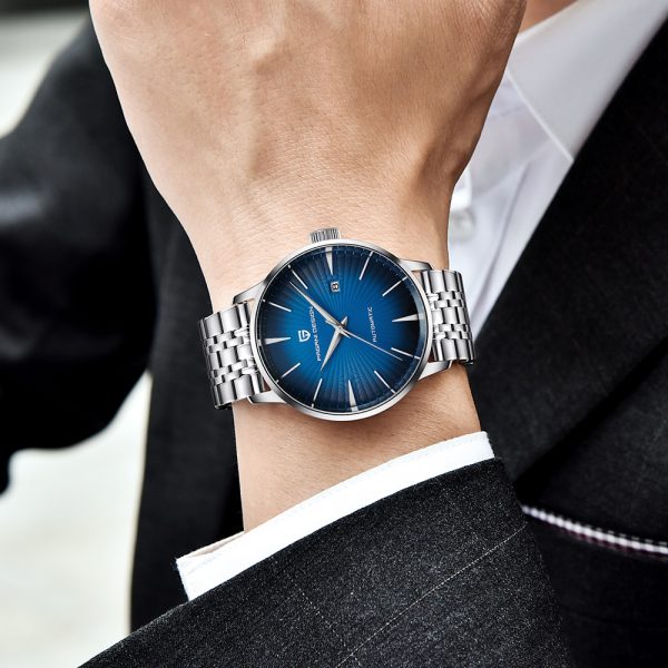Men’s Fashion Mechanical Steel-Band Watch
