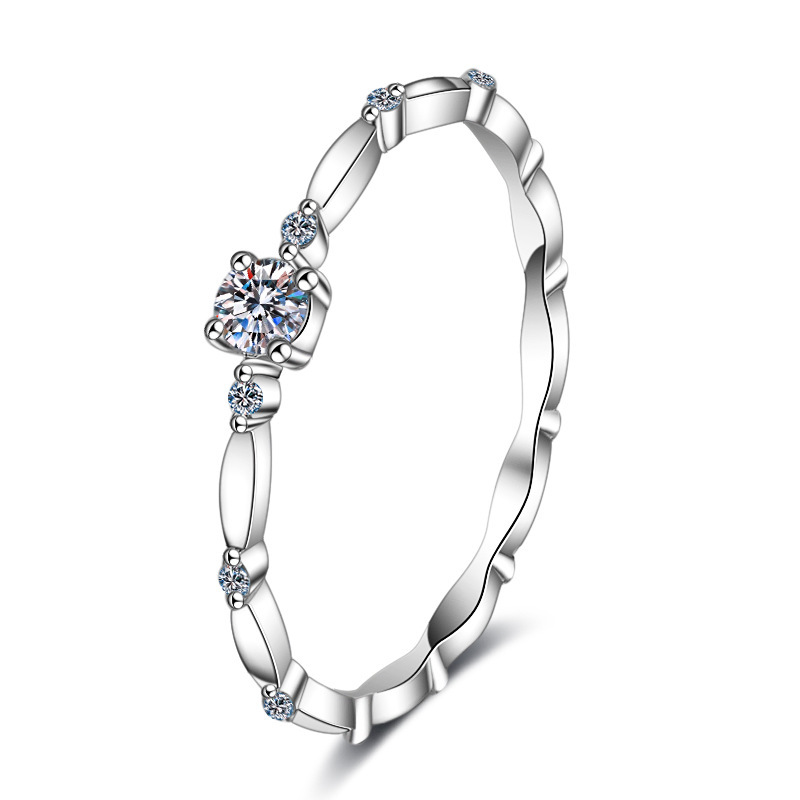 925 Silver Moissanite Wedding Ring for Women - Image 5