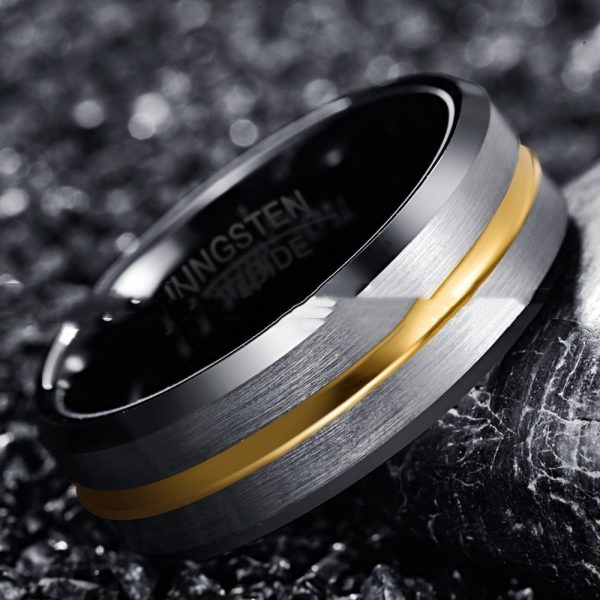 Frosted Tungsten Steel Ring