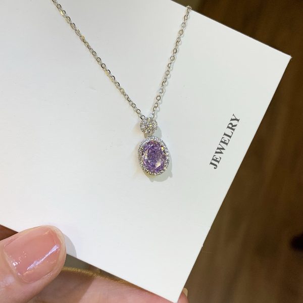 Heart Crystal Halo Necklace