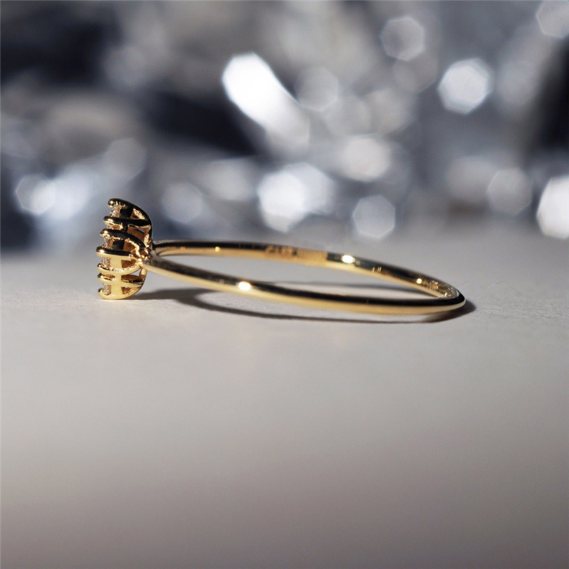 Night Sky Four-Heart Zircon Ring - Image 6