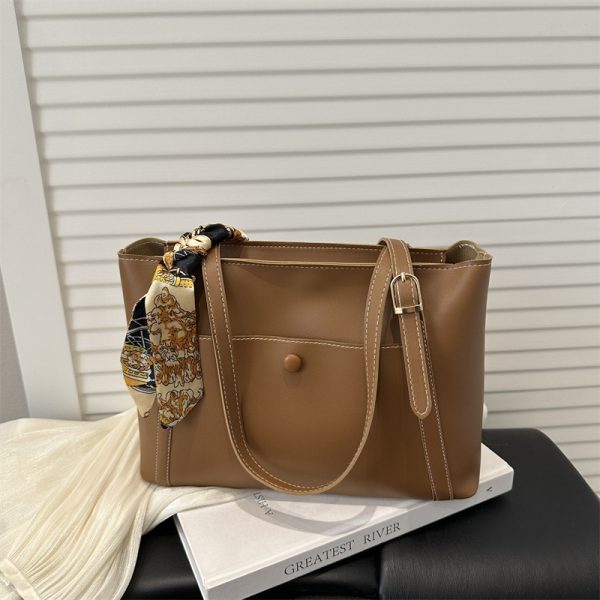 Patchwork Double-Strap Shoulder Bag