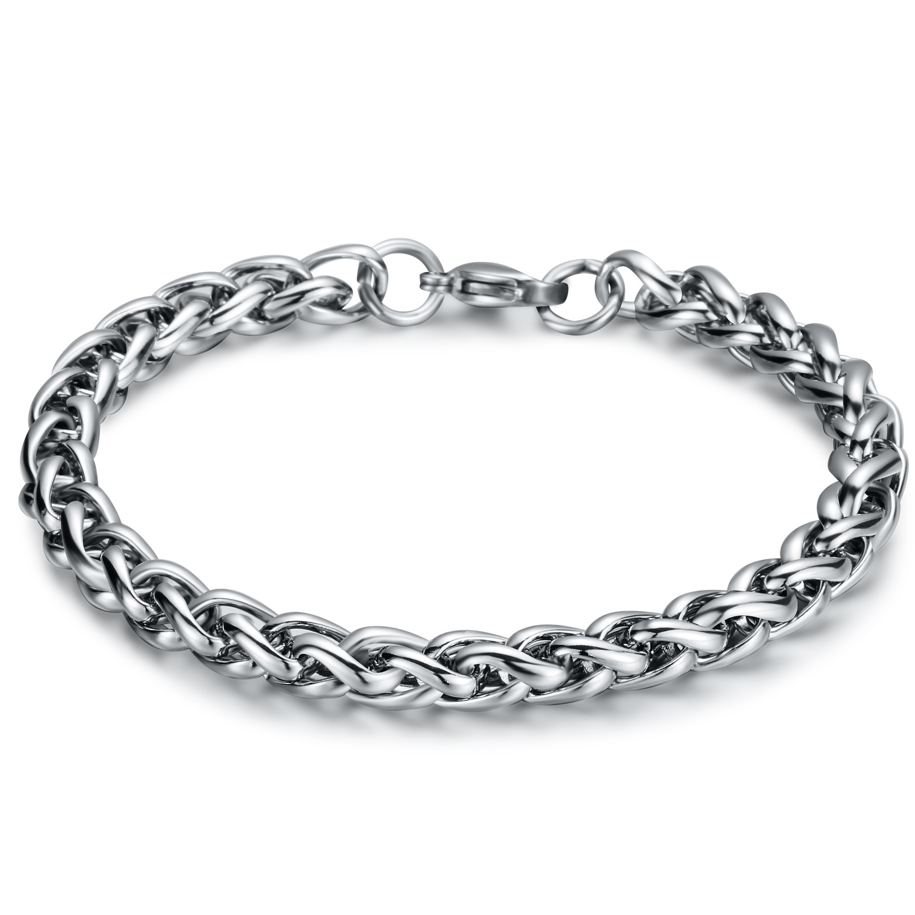 Men’s and Women’s Titanium Steel Wavy Bracelet - Image 2