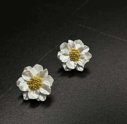 Geometric Petal Earrings