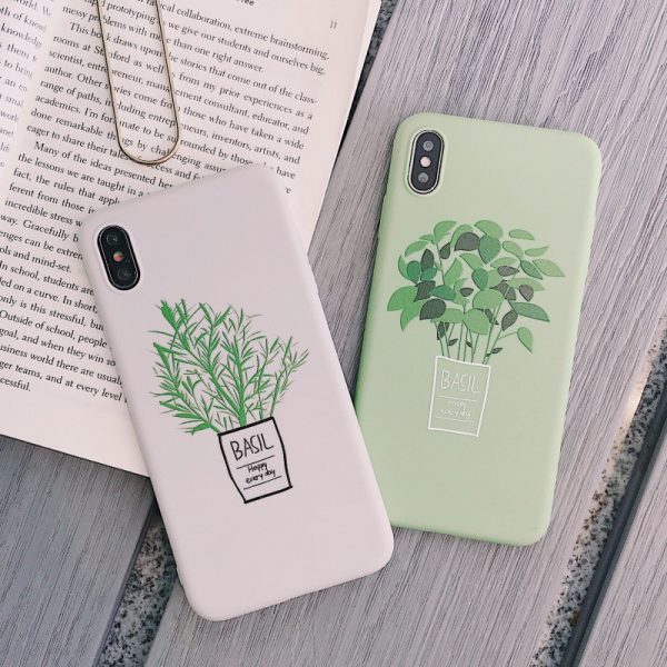Plant-Pattern Silicone Phone Case