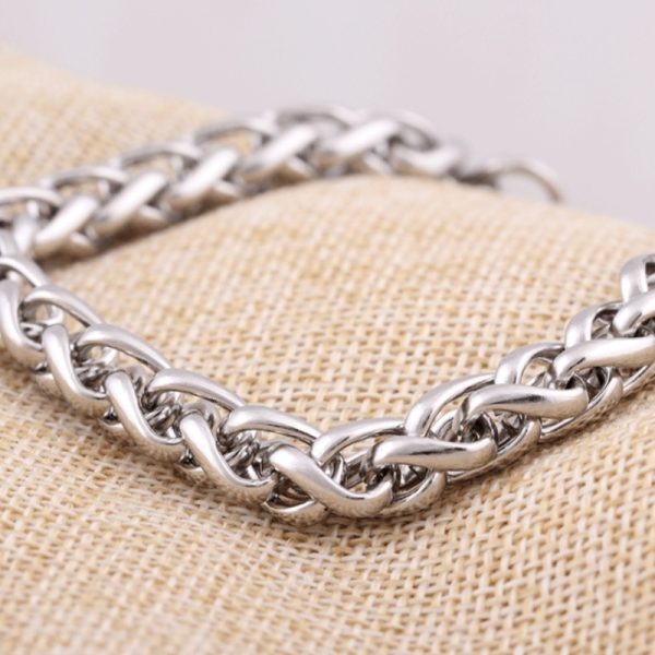 Men’s and Women’s Titanium Steel Wavy Bracelet