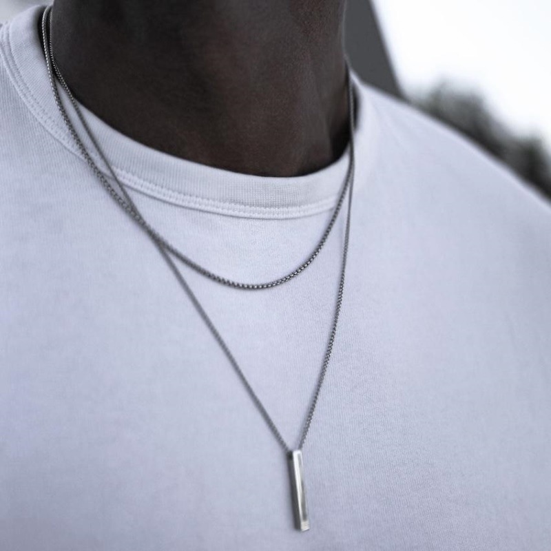 Men’s Alloy Crystal Necklace - Image 4