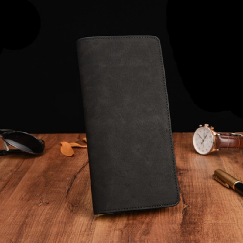 Genuine Leather Long Wallet Coin Bag - Image 2