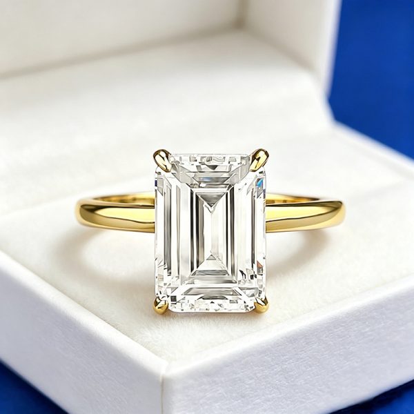 925 Sterling Silver Rectangular Fashion Ring for Women
