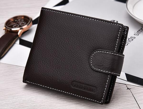 Men’s Genuine Leather Short Wallet - Image 3