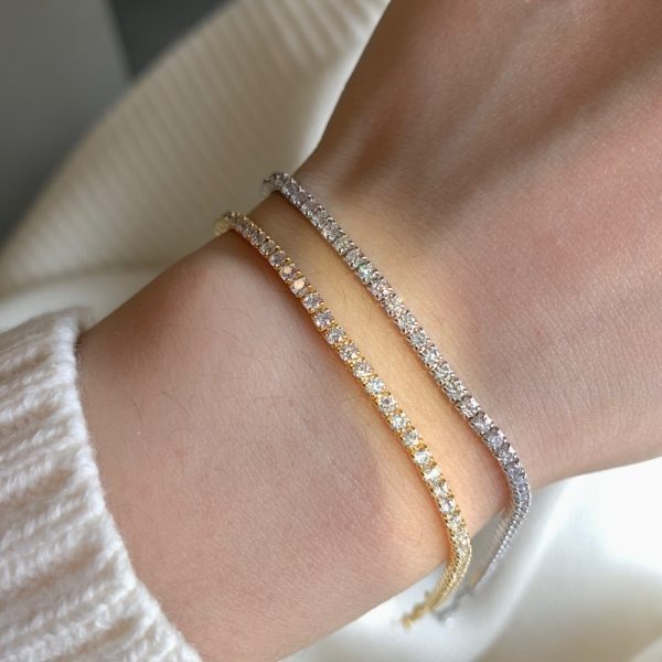 Women’s Sterling Silver Zircon Bracelet