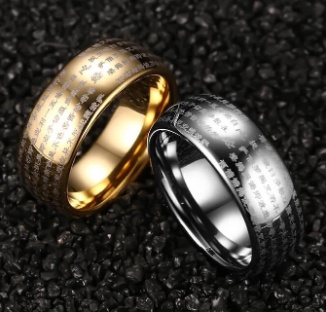 Unique Dome Tungsten Carbide Ring for Men and Women