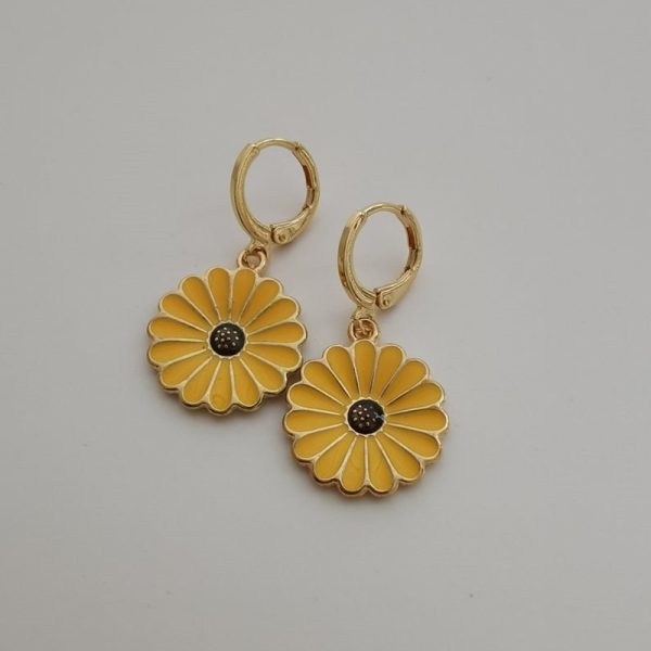 Summer Yellow Statement Earrings