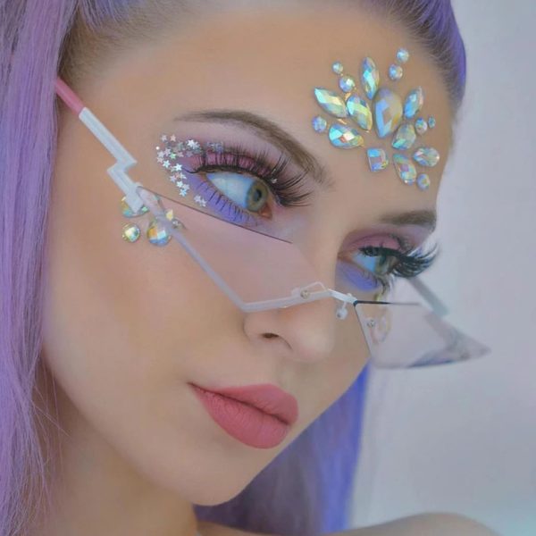 Women’s Rimless Metal Sunglasses