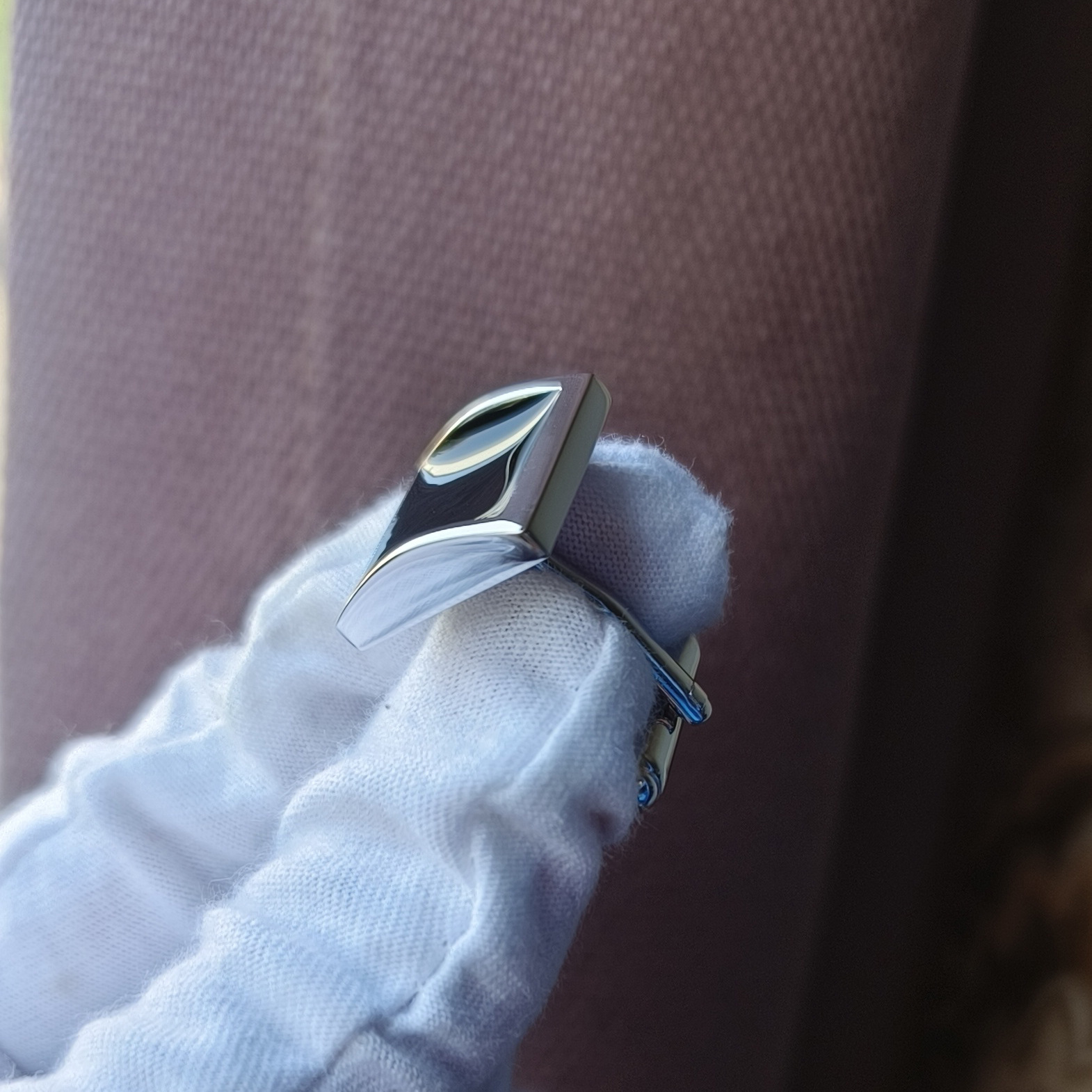 Classic Black Square Boat-Anchor Cufflinks - Image 5