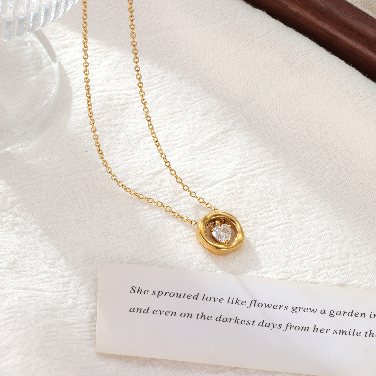 Floating Heart O-Ring Necklace - Image 7