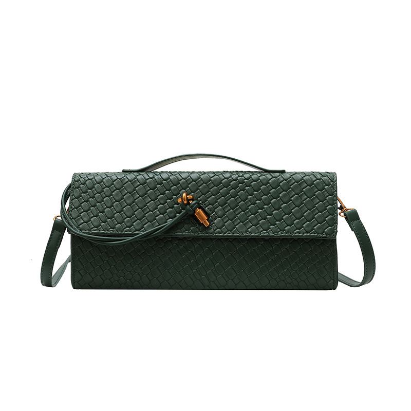 Woven PU Leather Crossbody Bag - Image 6