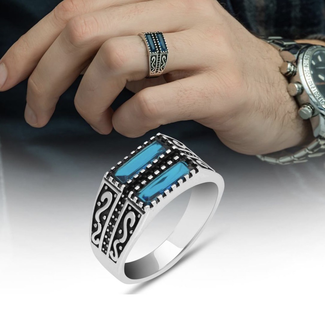 Men’s Alloy Zircon Ring - Image 2
