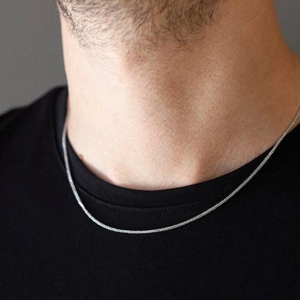 Stainless Steel Men’s Snake Chain Necklace